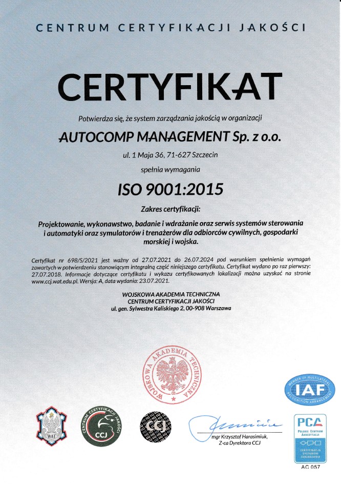 certificates iso 2015